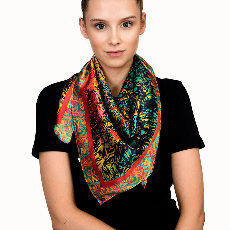 satin silk scarf